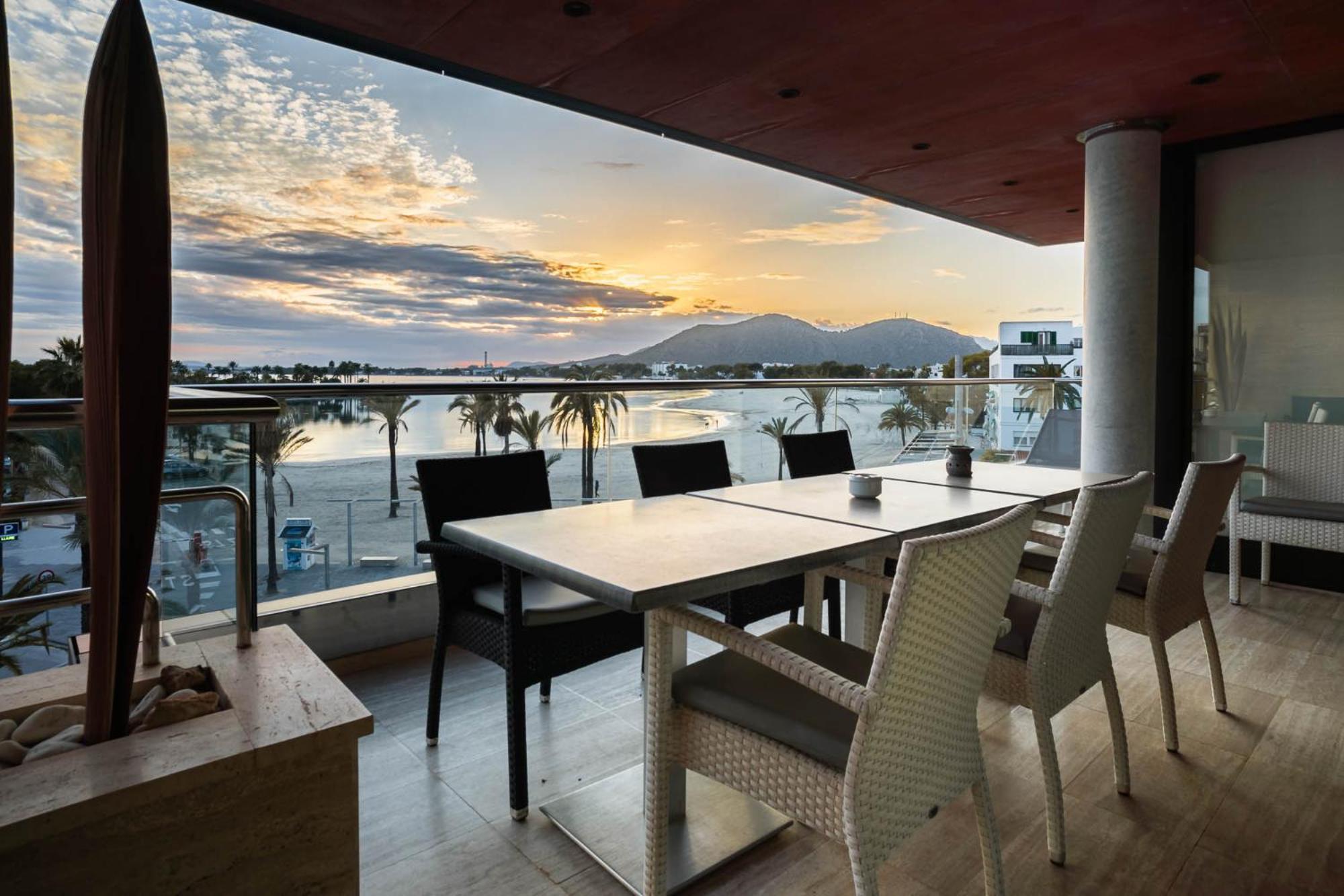 Luxury sea view Apartment in Puerto de Alcudia Esterno foto